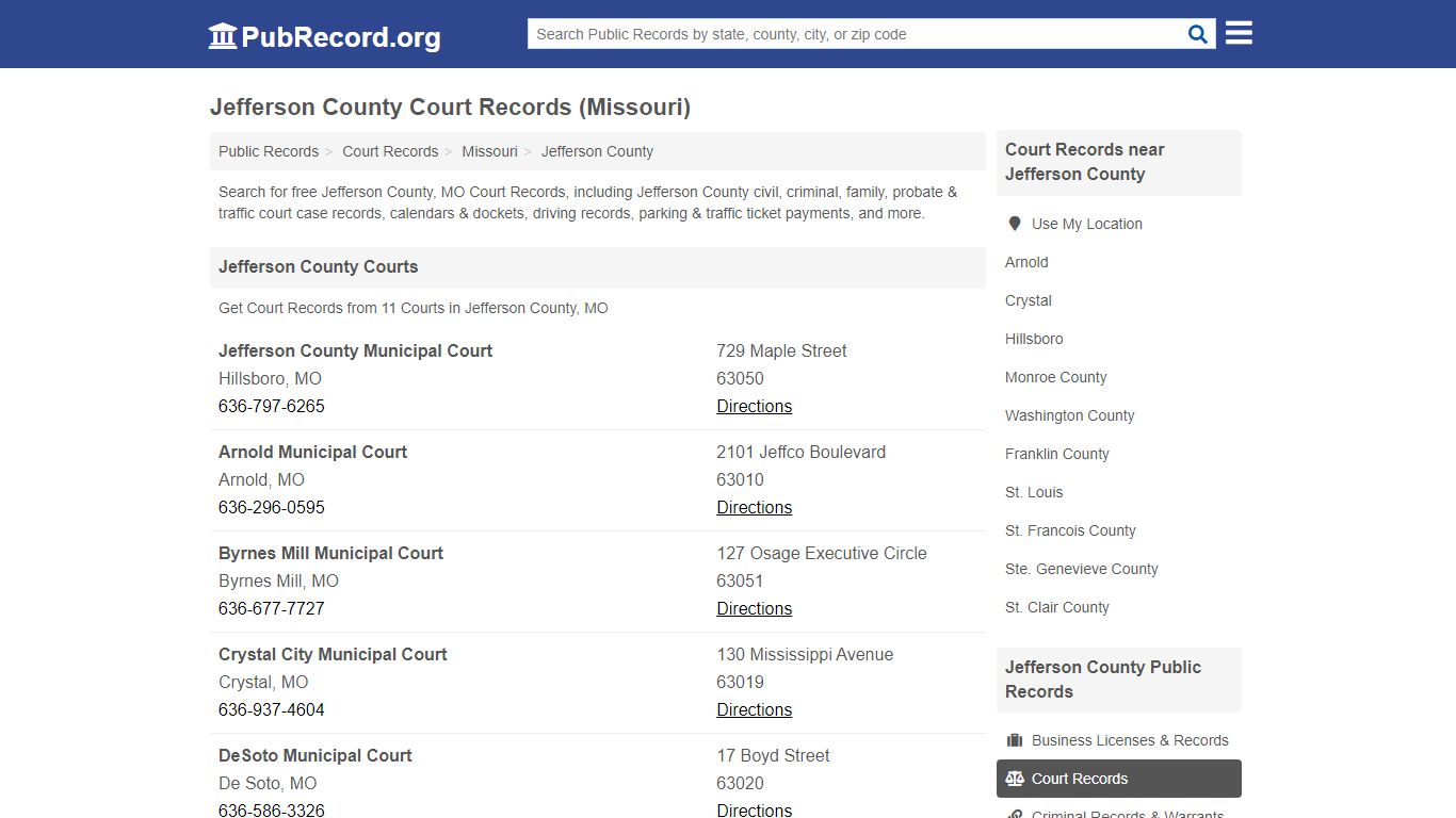 Free Jefferson County Court Records (Missouri Court Records)